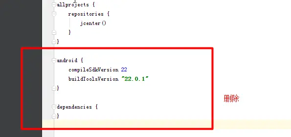 Gradle DSL method not found: 'android()