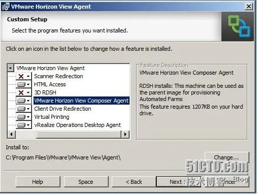 创建以Windows 2008 R2 SP1为父虚拟机的链接克隆自动场