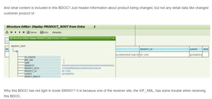 CRM PRODUCT_MAT, BDOC和customer product id修改