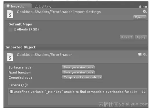 《Unity着色器和屏幕特效开发秘笈（原书第2版）》一1.5　在表面着色器中使用属性