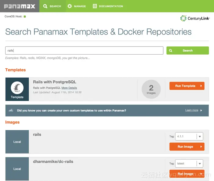 Panamax —— 可视化的 Docker 容器管理