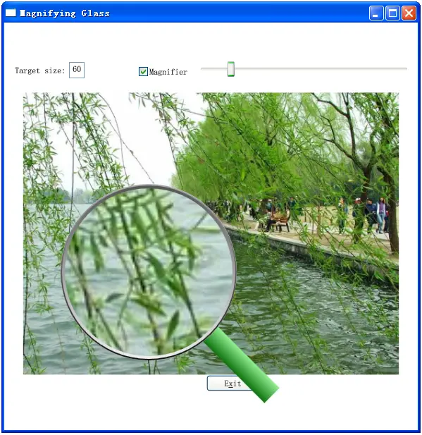 WPF设置VistualBrush的Visual属性制作图片放大镜效果
