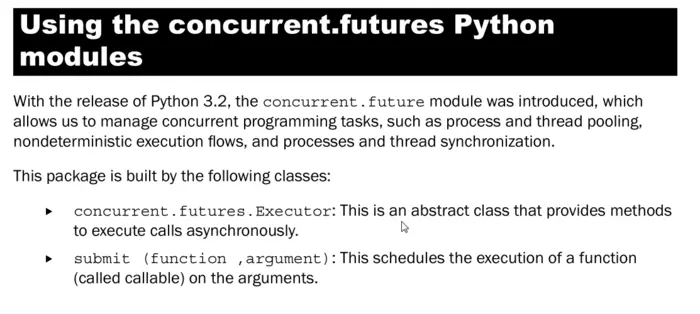 在python中使用concurrent.futures实现进程池和线程池