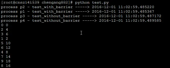 在python多进程中使用manager和Barrier