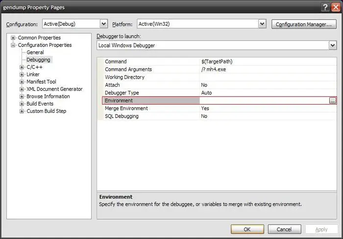 Visual Studio 2008 、 Windows 环境变量介绍 和 如何在文件中引用环境变量 .