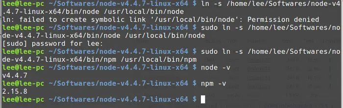 在Linux Mint上安装node.js和npm