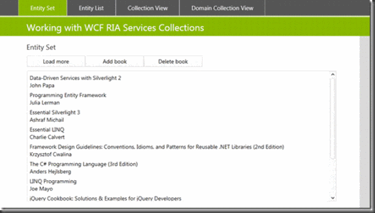 [译]WCF RIA Services中的集合（1）