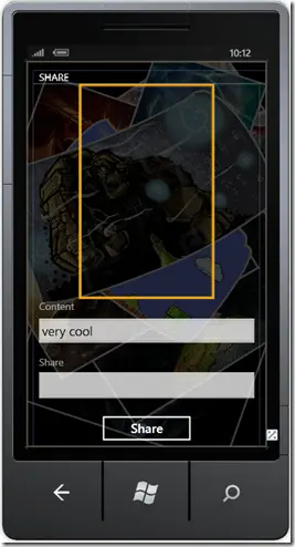 OpenXLive支持 Windows Phone上的SNS 分享