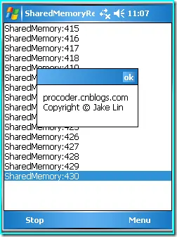 Windows Mobile使用Shared Memory(共享内存)进行IPC(进程间通信)的开发