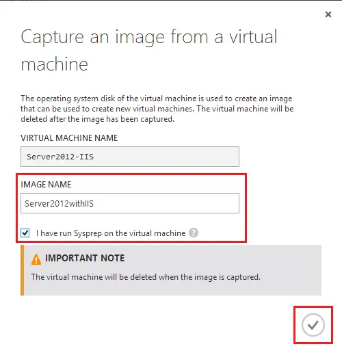 [New Portal]Windows Azure Virtual Machine (10) 自定义Windows Azure Virtual Machine模板