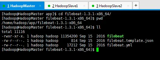 Filebeat-1.3.1安装和设置（图文详解）（多节点的ELK集群安装在一个节点就好）（以Console Output为例）