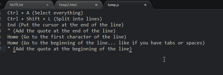 sublime text3 使用小技巧、同时编辑多行、一文读懂