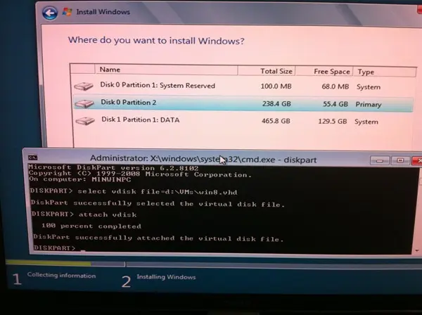 Windows 8 Platform (二) 在VHD上安装Windows 8